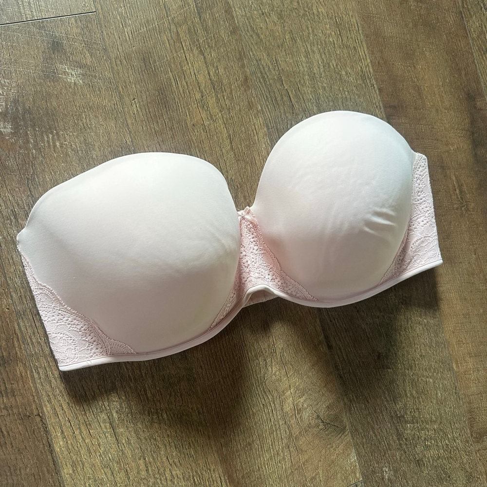 Women's Cacique Pink Boost Multi-Way Strapless Bra 46DD - Picture 3 of 15